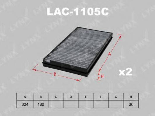 LYNXAUTO LAC1105C Фильтр, воздух во внутренном пространстве