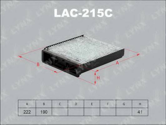 LYNXAUTO LAC215C Фильтр, воздух во внутренном пространстве