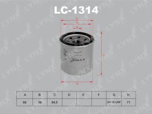 LYNXAUTO LC1314 Масляный фильтр