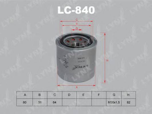 LYNXAUTO LC840 Масляный фильтр