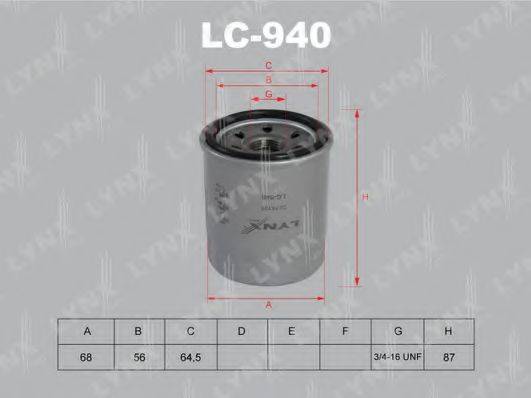 LYNXAUTO LC940 Масляный фильтр
