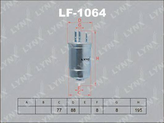 LYNXAUTO LF1064 Топливный фильтр