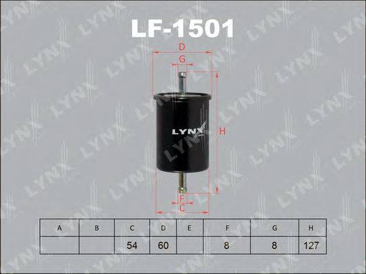 LYNXAUTO LF1501 Топливный фильтр