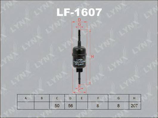 LYNXAUTO LF1607 Топливный фильтр
