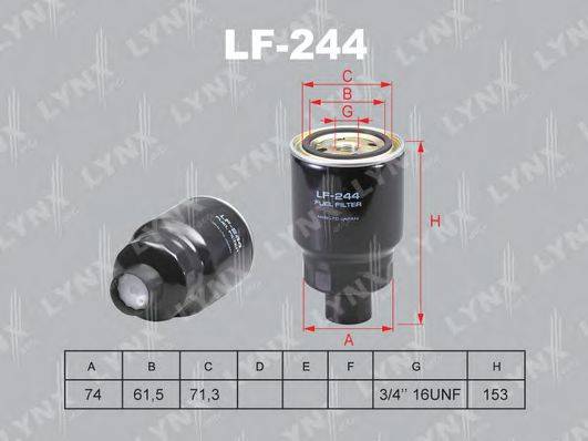 LYNXAUTO LF244 Топливный фильтр