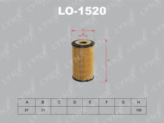 LYNXAUTO LO1520 Масляный фильтр