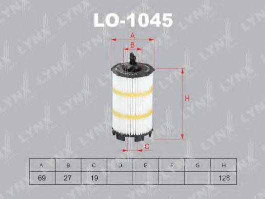 LYNXAUTO LO1045 Масляный фильтр