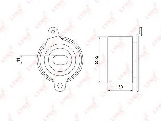 LYNXAUTO PB1017 Натяжной ролик, ремень ГРМ