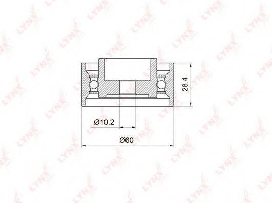 LYNXAUTO PB3020 Паразитный / Ведущий ролик, зубчатый ремень