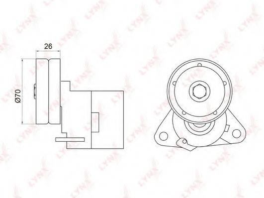 LYNXAUTO PT3031 Натяжитель ремня, клиновой зубча