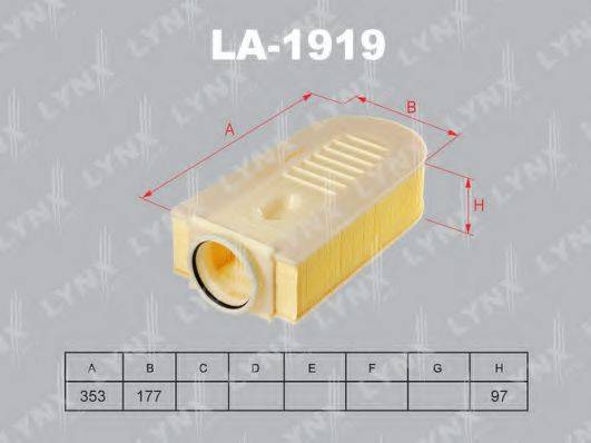 LYNXAUTO LA1919 Воздушный фильтр