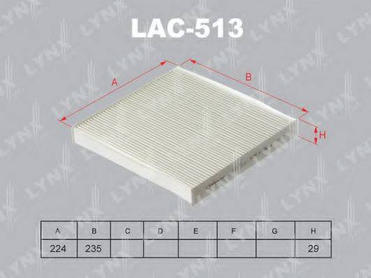 LYNXAUTO LAC513 Фильтр, воздух во внутренном пространстве