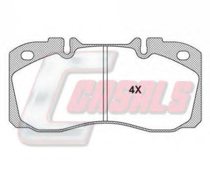 CASALS BKM1126 Комплект тормозных колодок, дисковый тормоз