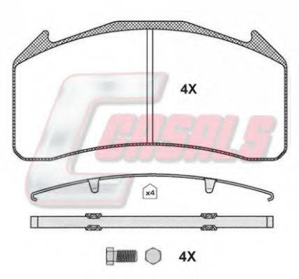 CASALS BKM1386 Комплект тормозных колодок, дисковый тормоз