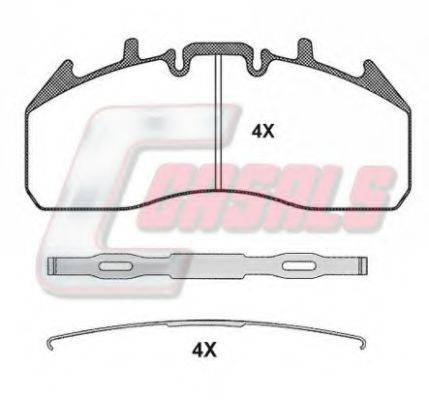 CASALS BKM174 Комплект тормозных колодок, дисковый тормоз