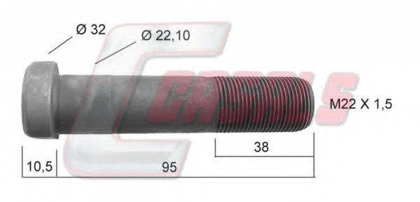CASALS 21226 Болт крепления колеса