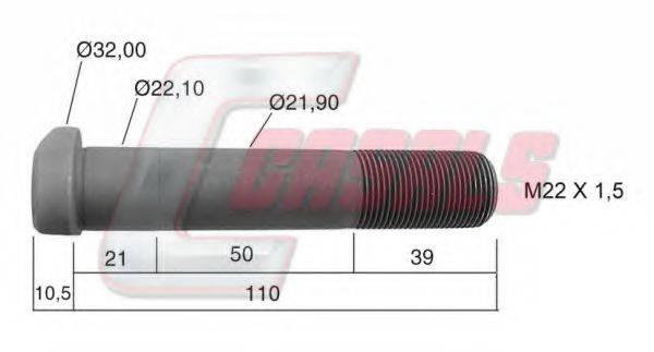 CASALS 21230 Болт крепления колеса