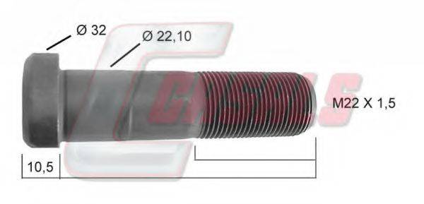 CASALS 21236 Болт крепления колеса