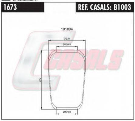 CASALS B1003 Кожух пневматической рессоры