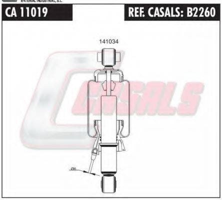 CASALS B2260 Гаситель, крепление кабины