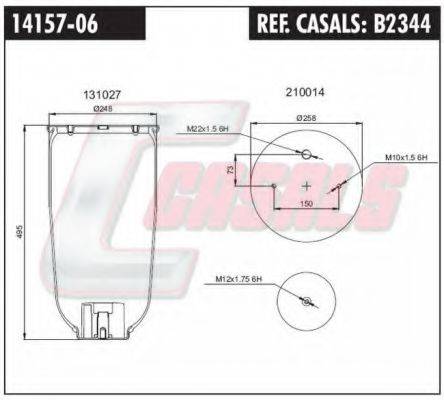 CASALS B2344 Кожух пневматической рессоры