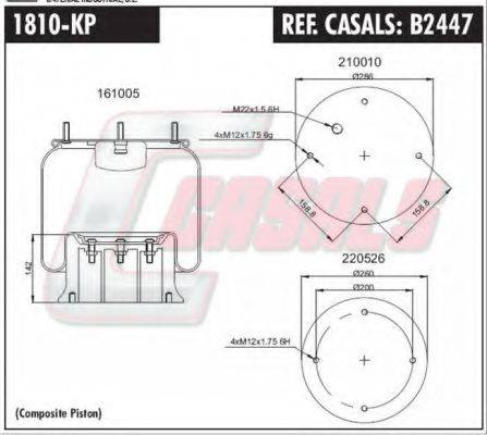 CASALS B2447 Кожух пневматической рессоры