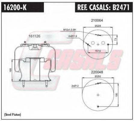 CASALS B2471 Кожух пневматической рессоры