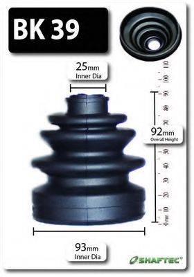 SHAFTEC BK39 Комплект пылника, приводной вал