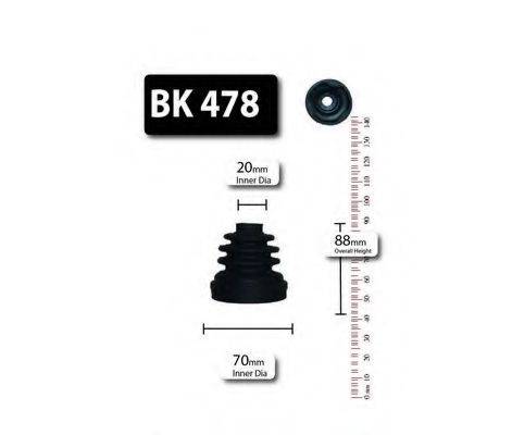 SHAFTEC BK478 Комплект пылника, приводной вал