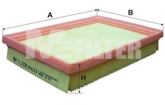 MFILTER K431 Воздушный фильтр