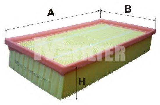 MFILTER K478 Воздушный фильтр