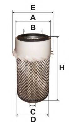 MFILTER A835 Воздушный фильтр