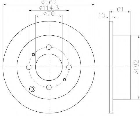 HELLA PAGID 8DD355110941 Тормозной диск