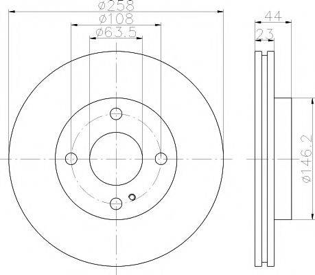 HELLA PAGID 8DD355115371 Тормозной диск