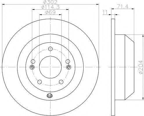 HELLA PAGID 8DD355116871 Тормозной диск