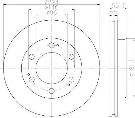 HELLA PAGID 8DD355117161 Тормозной диск