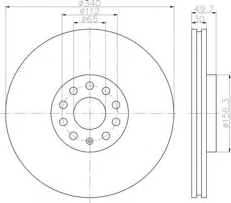 HELLA PAGID 8DD355117201 Тормозной диск