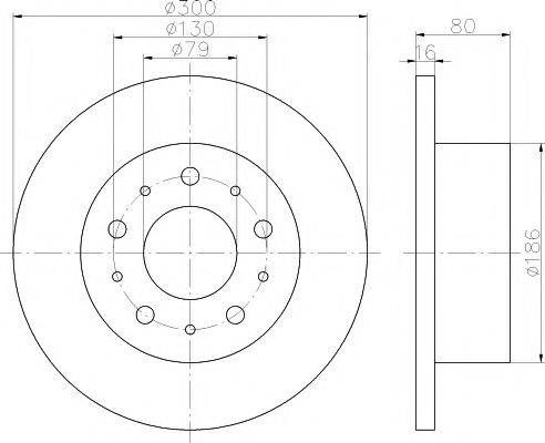 HELLA PAGID 8DD355113731 Тормозной диск