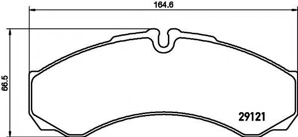 HELLA PAGID 8DB355005371 Комплект тормозных колодок, дисковый тормоз