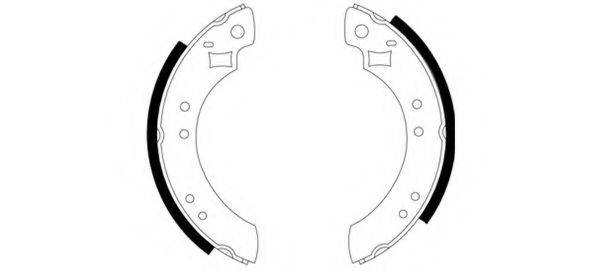 HELLA PAGID 8DB355000101 Комплект тормозных колодок