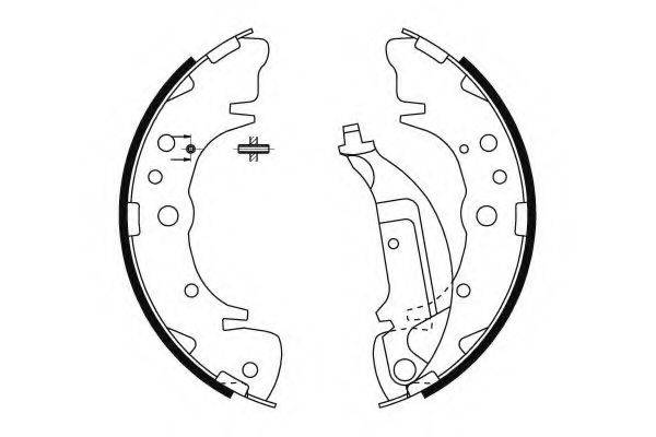 HELLA PAGID 8DB355000351 Комплект тормозных колодок