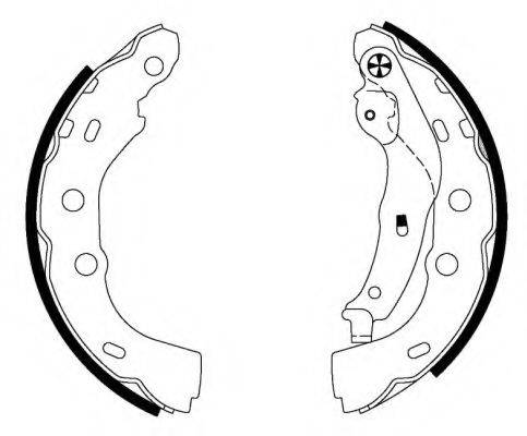 HELLA PAGID 8DB355000451 Комплект тормозных колодок