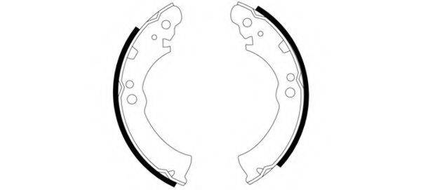 HELLA PAGID 8DB355000771 Комплект тормозных колодок