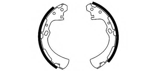 HELLA PAGID 8DB355001191 Комплект тормозных колодок