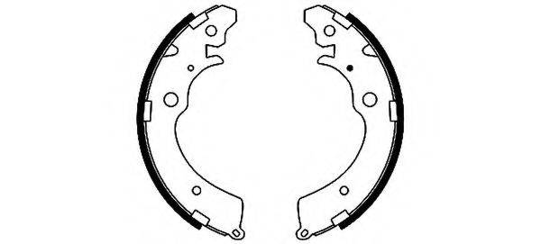 HELLA PAGID 8DB355001481 Комплект тормозных колодок