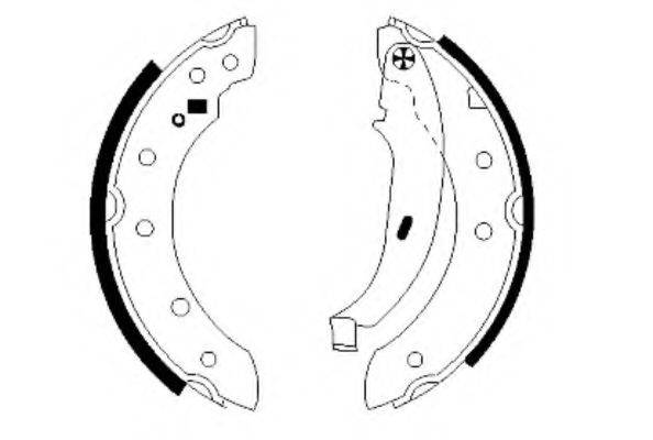 HELLA PAGID 8DB355001571 Комплект тормозных колодок