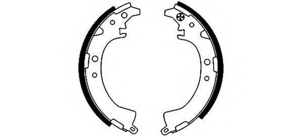 HELLA PAGID 8DB355001671 Комплект тормозных колодок