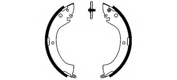 HELLA PAGID 8DB355002141 Комплект тормозных колодок