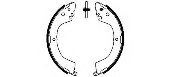 HELLA PAGID 8DB355002151 Комплект тормозных колодок