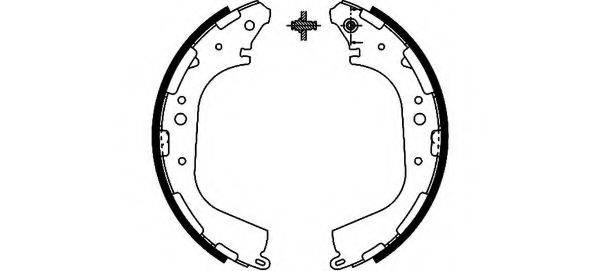 HELLA PAGID 8DB355002341 Комплект тормозных колодок